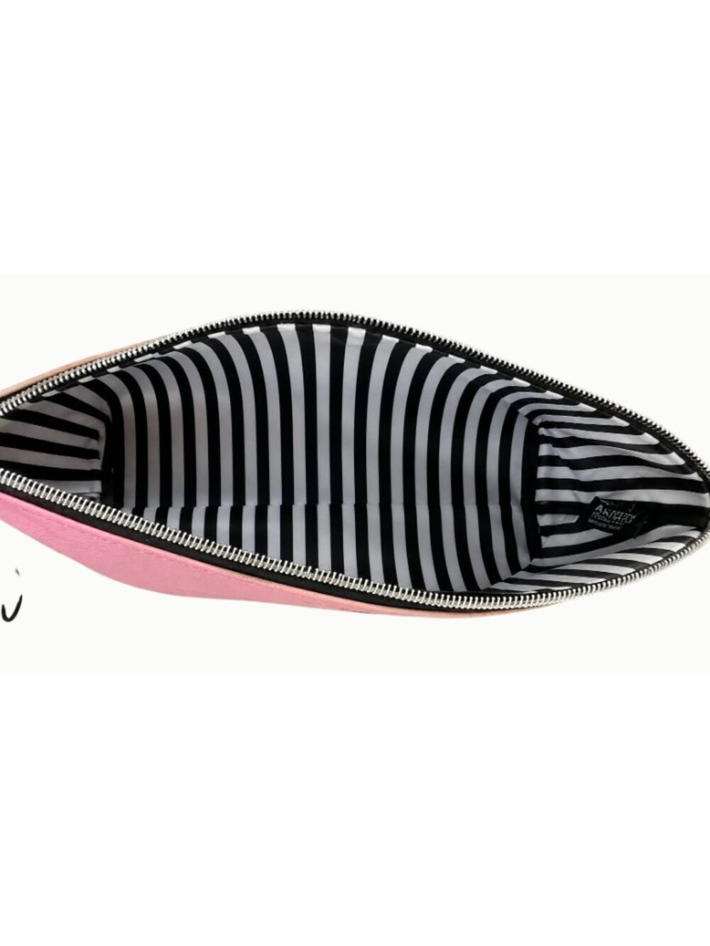 Marc Tetro Black Cat Pink Cosmetic Makeup Travel Bag NWT - Picture 4 of 5